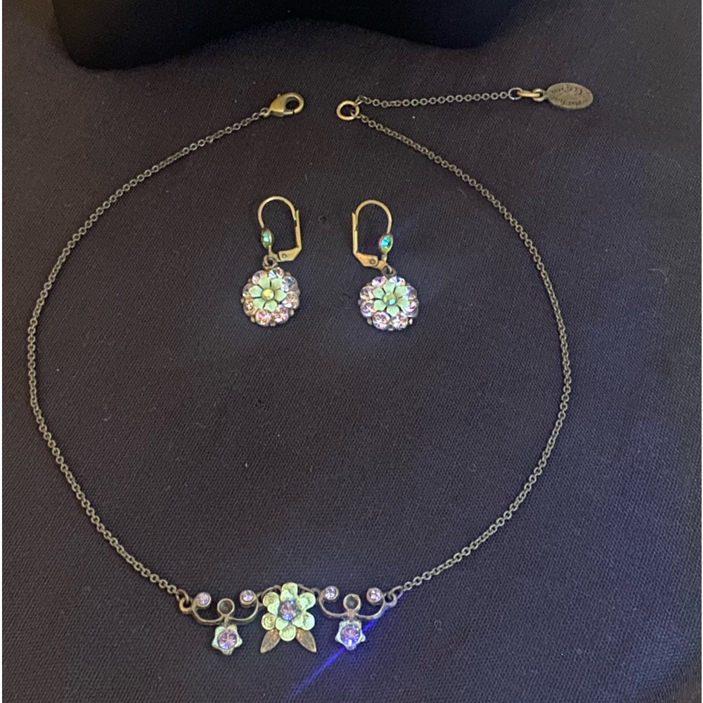 Michal Negrin Vintage Necklace and Earrings.